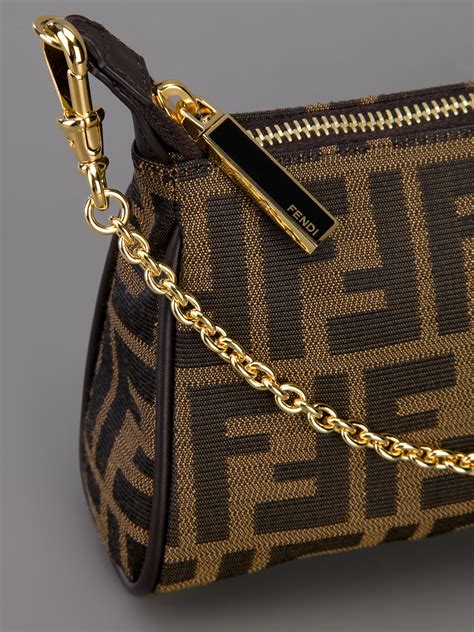 fendi shoulder bag brown